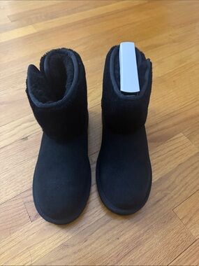 UGG Black Short Suede Ankle Boots